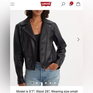 Levi’s LELOU SHRUNKEN MOTO JACKET